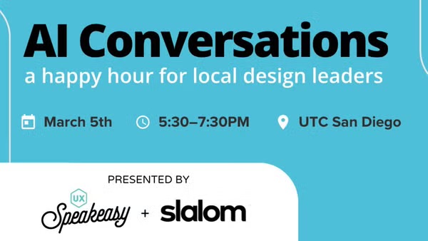 AI Conversations - A happy hour with local design leaders