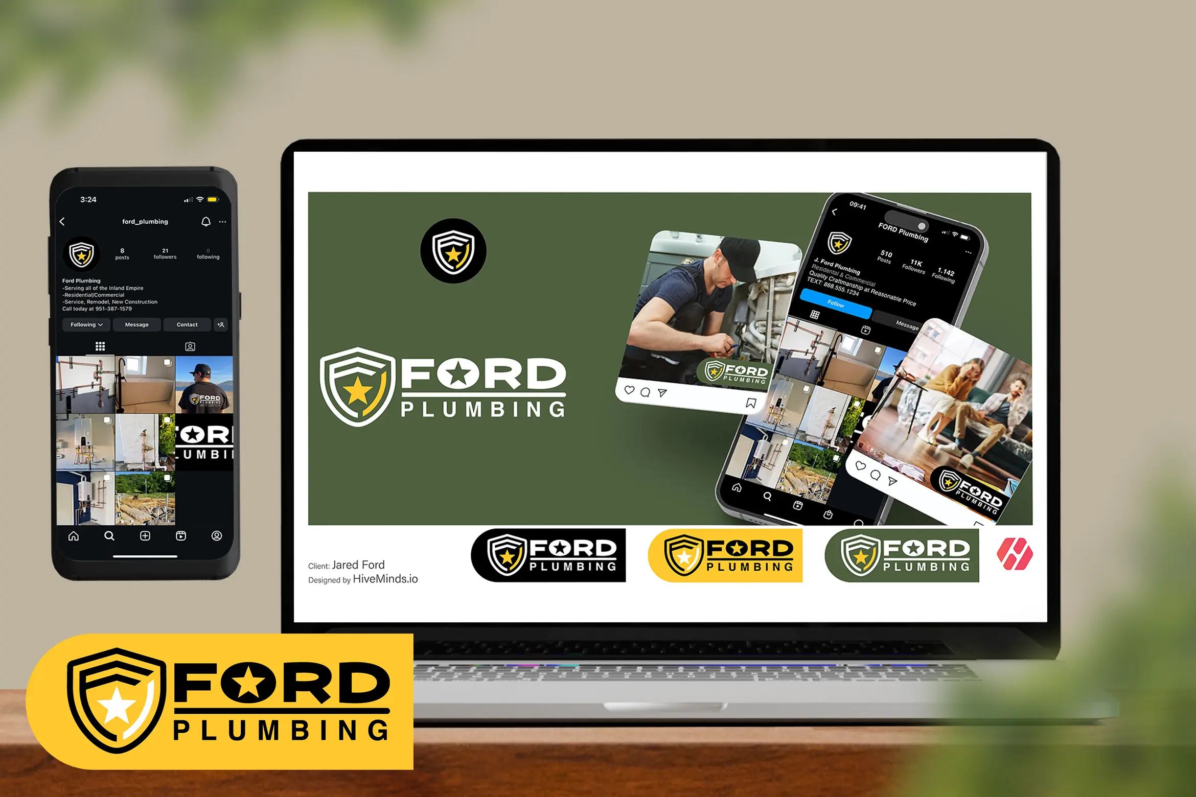 Ford Plumbing Stle Guide Logo - by HiveMinds.io