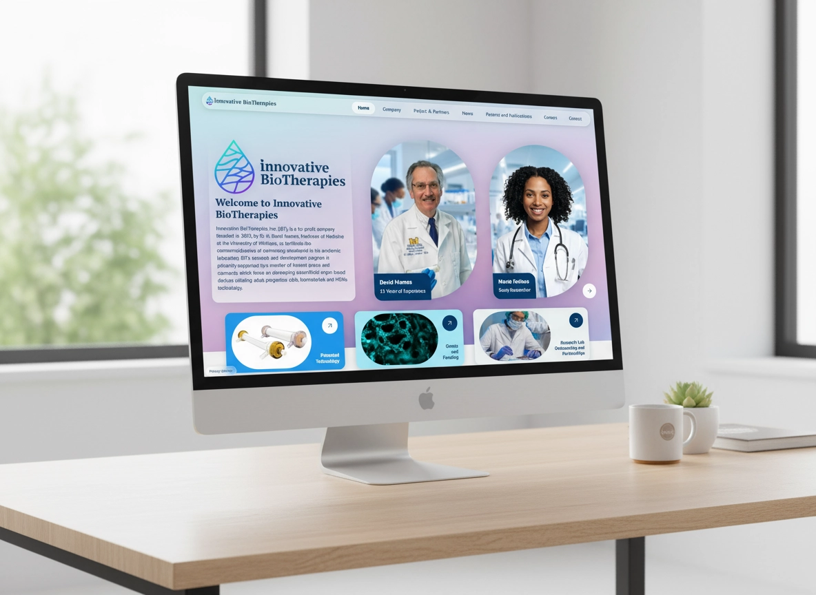 Innovative BioTherapies Website Design